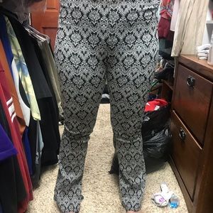 Flared patterned pants